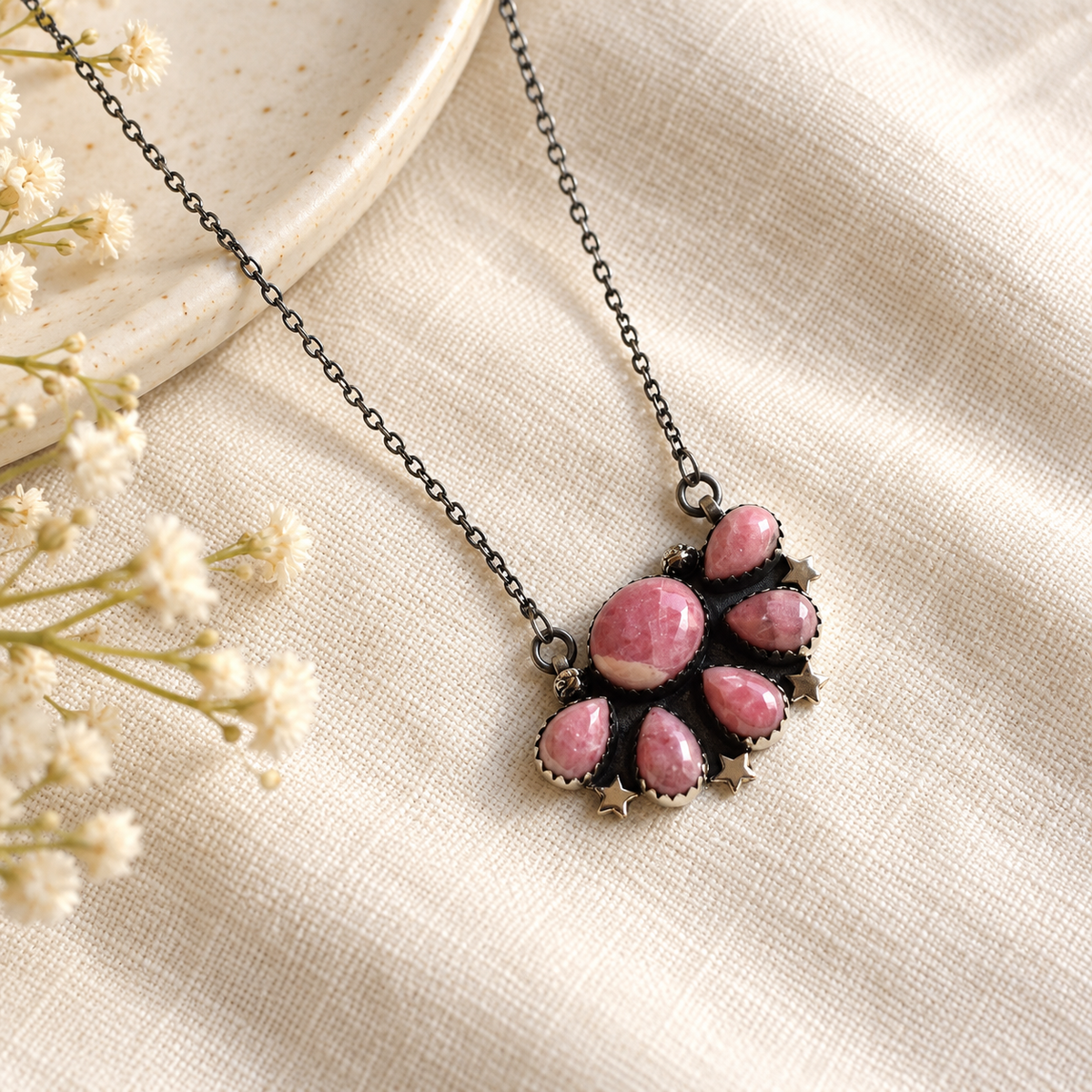 Rose Bloom Pink Jewellery Combo – Floral & Butterfly Collection