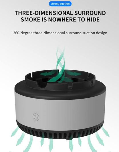 Smoke Absorbing Air-Purifier Ashtray
